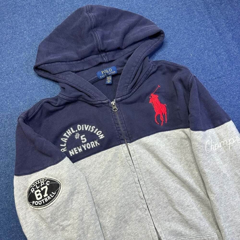 Polo Ralph Lauren Athletic Division 5 Champs Boys Full-Zip Hoodie Jacket XL 18-2